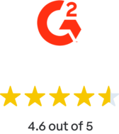 g2 4.6 out of 5 star rating